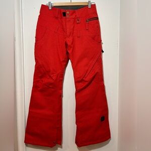 Ride Cappel  Red snowboard women Cargo Pants Size S